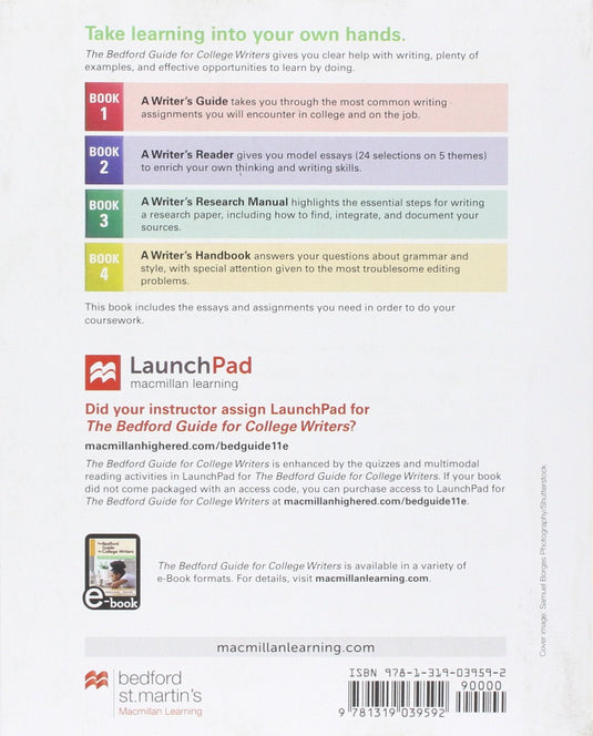 The Bedford Guide for College Writers with Reader, Research Manual, and Handbook 11 Edition